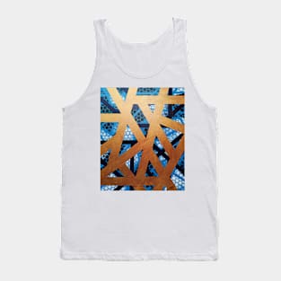 Rhapsody in Blue and Gold Tank Top